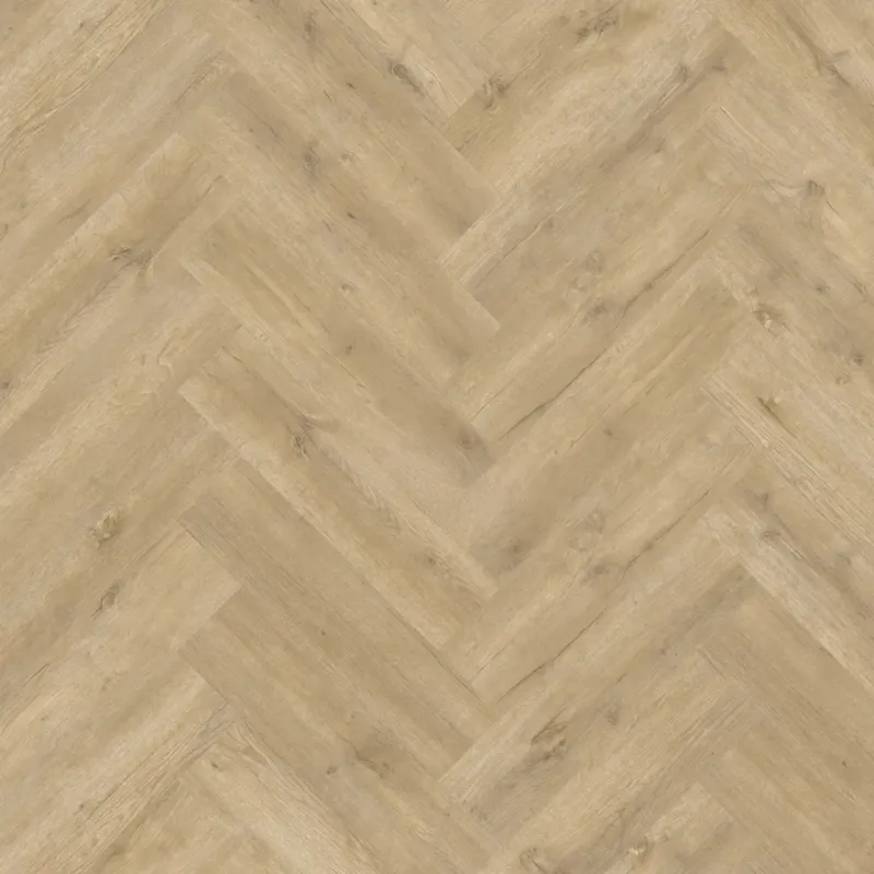 Furlong Aurora Herringbone Dry Back LVT Luxury Vinyl Tile Flooring Bayla Oak 150.8mm x 630.2mm H53452