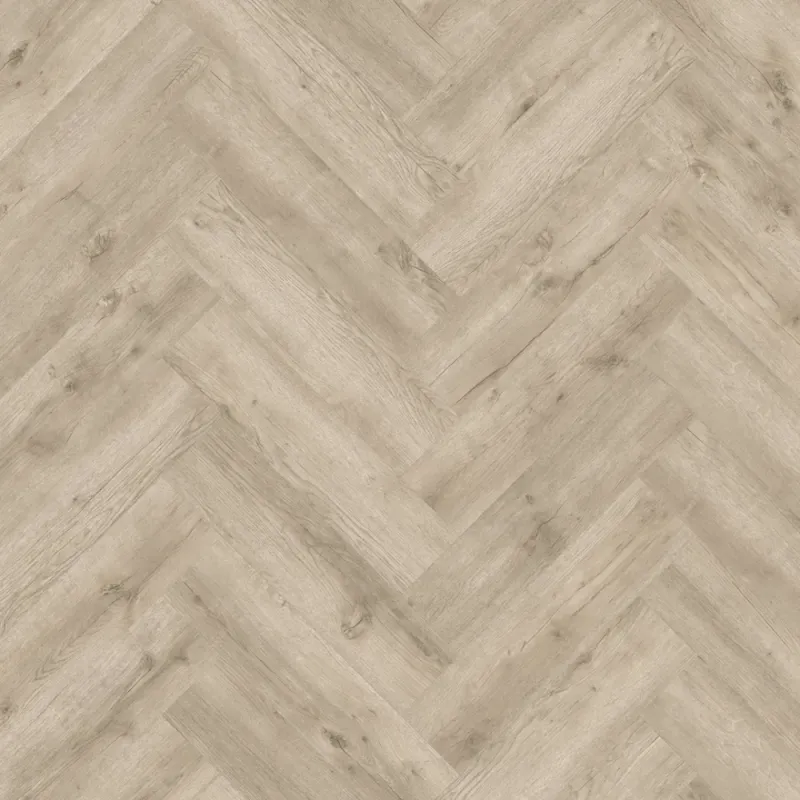 Furlong Aurora Herringbone Dry Back LVT Luxury Vinyl Tile Flooring Freya Oak 150.8mm x 630.2mm H53256