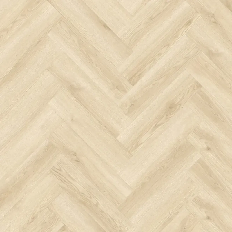 Furlong Aurora Herringbone Dry Back LVT Luxury Vinyl Tile Flooring Barstow Oak 150.8mm x 630.2mm H4312